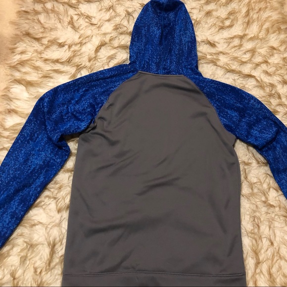 Grey and blue under armor hoodie - Picture 2 of 2